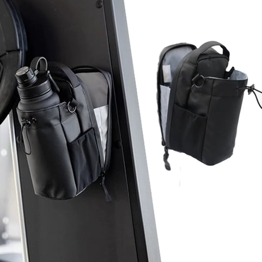 Magnetic Gym Bag Large Capacity Magnetic Carrier Bag with Phone Pocket Portable Gym Water Bottle Pouch Gym Accessories Organizer